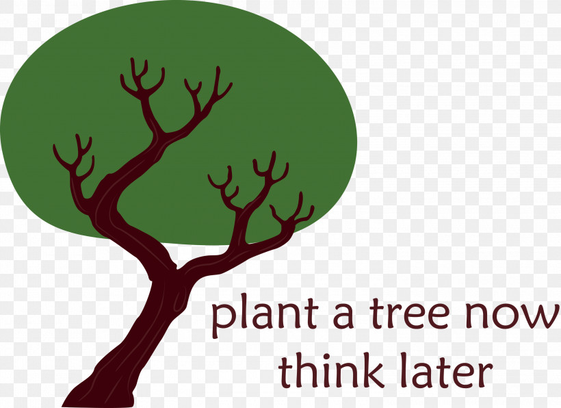 Plant A Tree Now Arbor Day Tree, PNG, 3000x2182px, Arbor Day, Antler, Branching, Logo, Meter Download Free