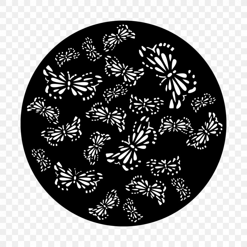 Butterfly Circle Gobo White Steel, PNG, 1200x1200px, Butterfly, Apollo, Black And White, Breakup, Flora Download Free