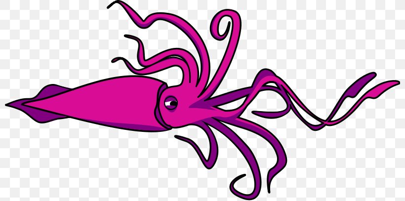 Giant Squid Clip Art, PNG, 800x407px, Giant Squid, Artwork, Butterfly, Cephalopod, Document Download Free
