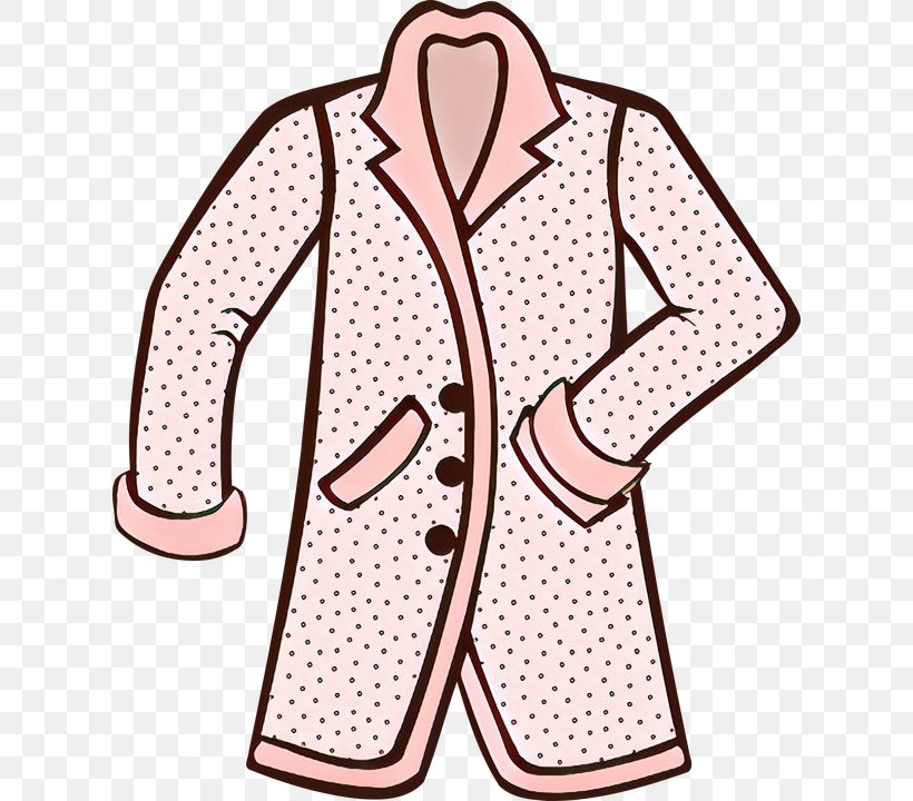 Polka Dot, PNG, 618x720px, Cartoon, Clothing, Jacket, Outerwear, Pink Download Free
