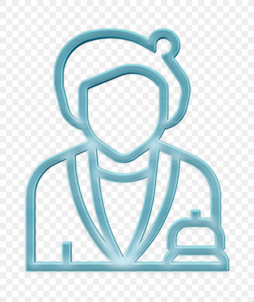 Receptionist Icon Jobs And Occupations Icon Hotel Icon, PNG, 1004x1196px, Receptionist Icon, Hotel Icon, Jobs And Occupations Icon, Turquoise Download Free