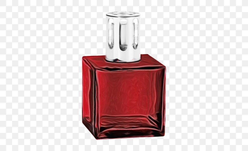 Red Perfume Barware Rectangle Glass Bottle, PNG, 500x500px, Watercolor, Barware, Bathroom Accessory, Bottle, Decanter Download Free