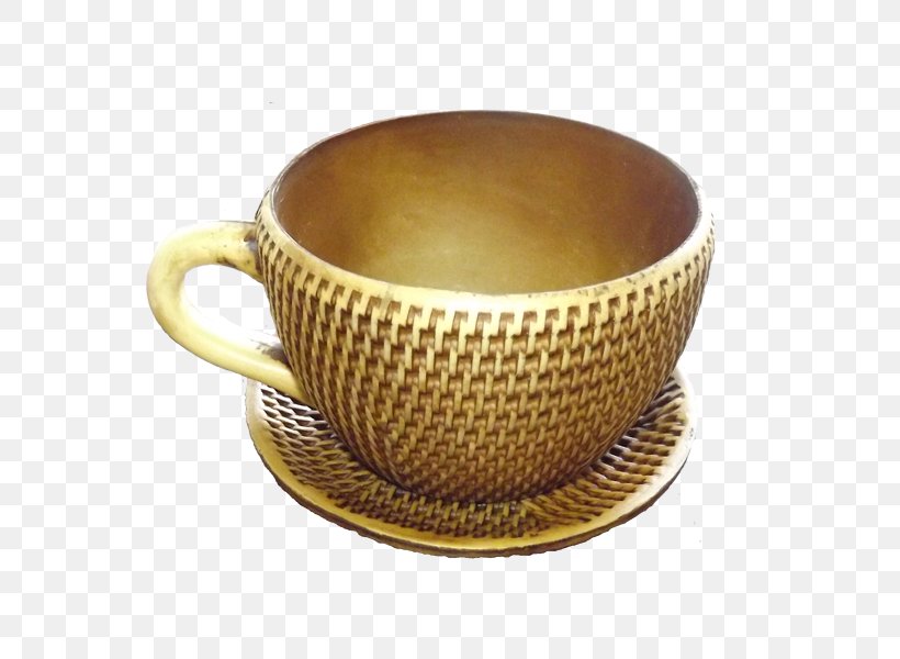 Coffee Cup Saucer Cachepot Teacup Flowerpot, PNG, 600x600px, Coffee Cup, Brass, Cachepot, Ceramic, Cup Download Free