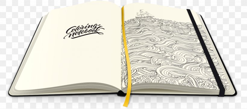 Hardcover Notebook Coloring Book Paper, PNG, 2166x956px, Hardcover, Adult, Book, Brand, Color Download Free