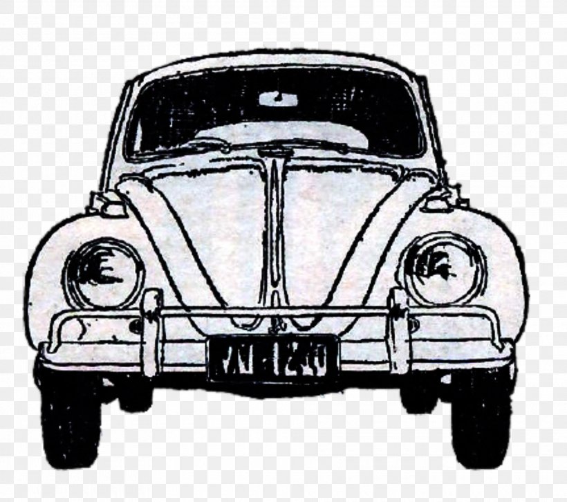 Vintage Car Volkswagen Beetle Classic Car, PNG, 1920x1702px, Car, Antique Car, Automotive Design, Automotive Exterior, Black And White Download Free