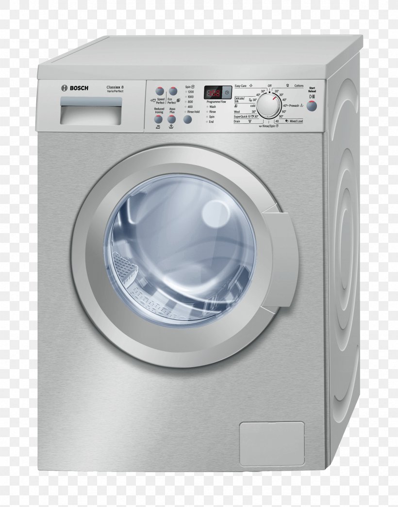 Washing Machines Home Appliance Robert Bosch GmbH Bosch WAQ2836SGB Laundry, PNG, 2362x3008px, Washing Machines, Bosch Serie 6 Avantixx Waq283s1gb, Bosch Waq2836sgb, Clothes Dryer, Cooking Ranges Download Free