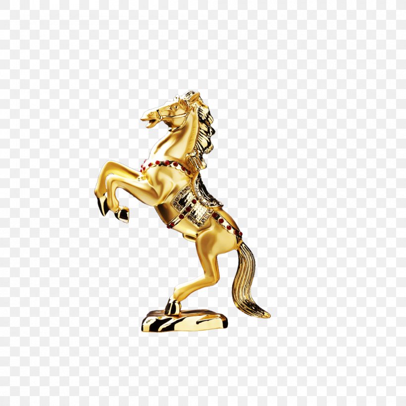 Horse Download, PNG, 1000x1000px, Horse, Coreldraw, Figurine, Gold, Horse Like Mammal Download Free