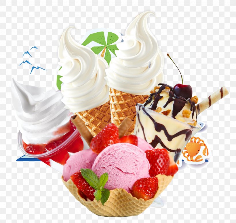 Ice Cream Sundae Gelato Frozen Yogurt, PNG, 2360x2224px, Ice Cream, Cream, Dairy Product, Dessert, Dondurma Download Free