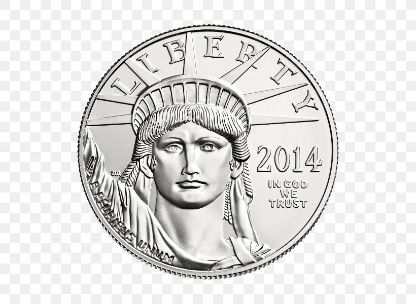 Perth Mint American Platinum Eagle Platinum Coin Bullion Coin, PNG, 600x600px, Perth Mint, American Gold Eagle, American Platinum Eagle, Apmex, Black And White Download Free