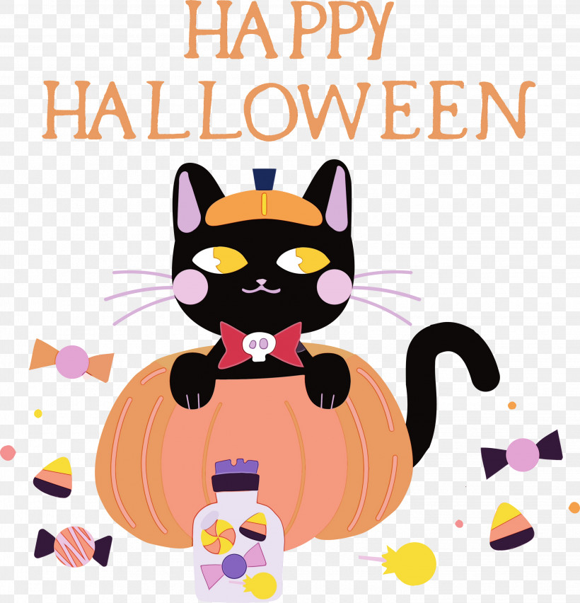 Cat Kitten Paw Whiskers Small, PNG, 2887x3000px, Happy Halloween, Biology, Cartoon, Cat, Kitten Download Free