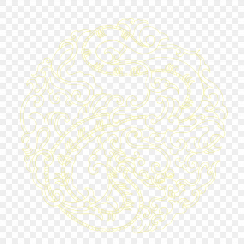 Drawing Text Circle Illustration, PNG, 4134x4134px, Drawing, Chinese Dragon, Text, Yellow Download Free