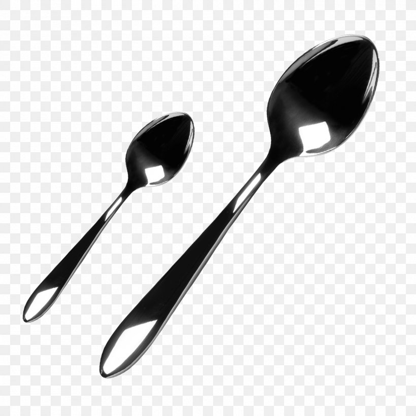 Black Spoon Bistro Fork, PNG, 1500x1500px, Spoon, Black And White, Bowl, Cutlery, Fork Download Free