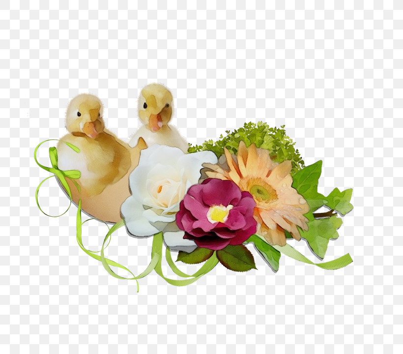 Duck Bird Water Bird Pink Figurine, PNG, 720x720px, Watercolor, Bird, Bird Nest, Cut Flowers, Duck Download Free