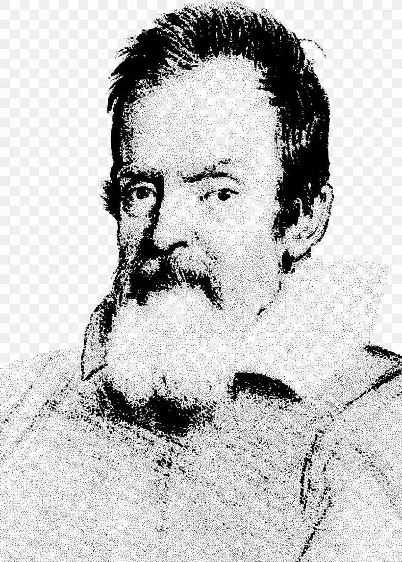 Galileo Galilei Pisa Astronomer Mathematician Heliocentrism, PNG, 1715x2400px, Galileo Galilei, Astronomer, Beard, Black And White, Chin Download Free