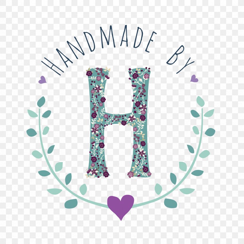 Handmade By H Greeting & Note Cards Art Word Gift, PNG, 2362x2362px, Greeting Note Cards, Anniversary, Aqua, Art, Conjunction Download Free