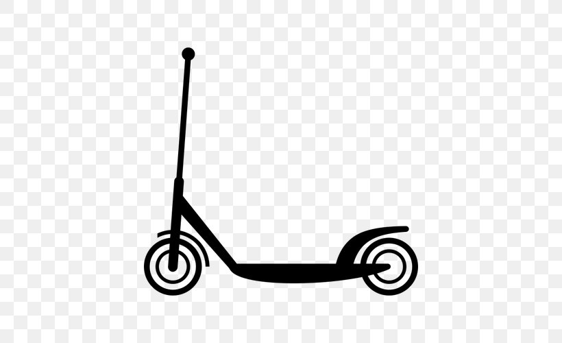 Motorized Scooter Car Motorcycle Clip Art, PNG, 500x500px, Scooter, Black, Black And White, Car, Electric Bicycle Download Free