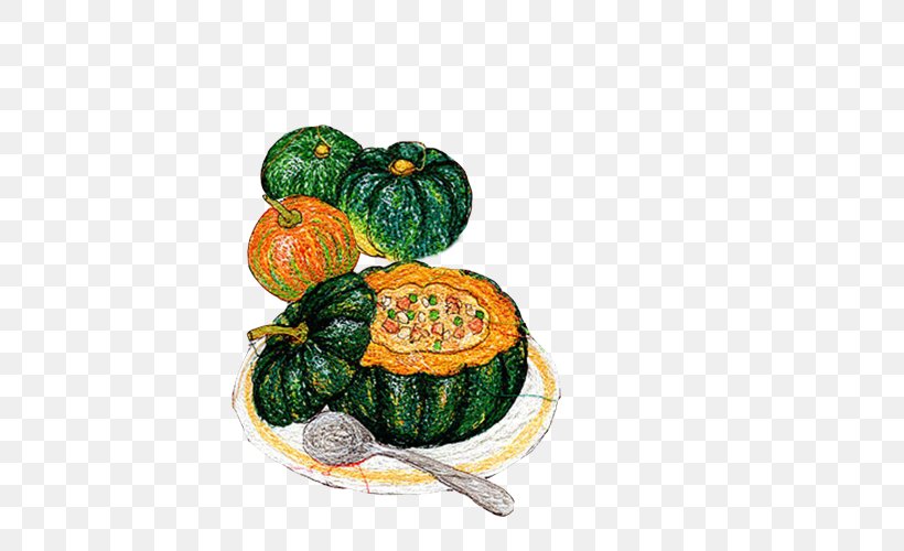 Pumpkin Calabaza Illustration, PNG, 500x500px, Pumpkin, Calabaza, Cartoon, Citrullus, Cucumber Gourd And Melon Family Download Free