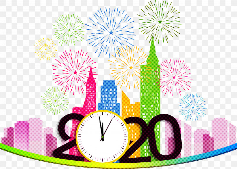 Happy New Year 2020 Happy 2020 2020, PNG, 3000x2149px, 2020, Happy New Year 2020, Clock, Happy 2020 Download Free