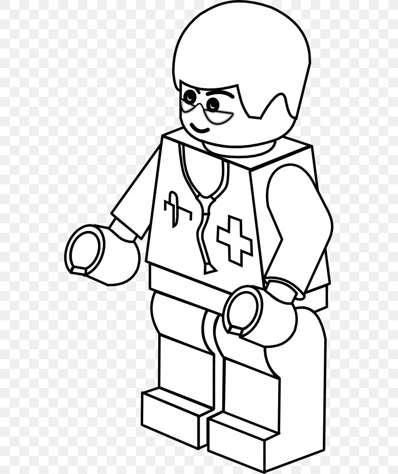 Lego Minifigure Black And White Toy Block Clip Art, PNG, 555x977px, Watercolor, Cartoon, Flower, Frame, Heart Download Free