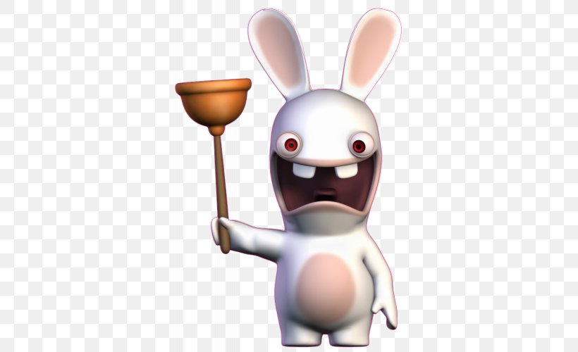 Rayman Raving Rabbids: TV Party Rayman Raving Rabbids 2 Wii Rabbids Go Home, PNG, 500x500px, Rayman Raving Rabbids, Easter Bunny, Figurine, Finger, Nintendo Ds Download Free