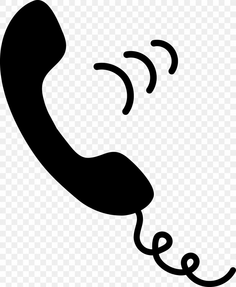 Telephone Call Mobile Phones Clip Art, PNG, 5702x6922px, Telephone Call, Artwork, Black, Black And White, Business Communication Download Free