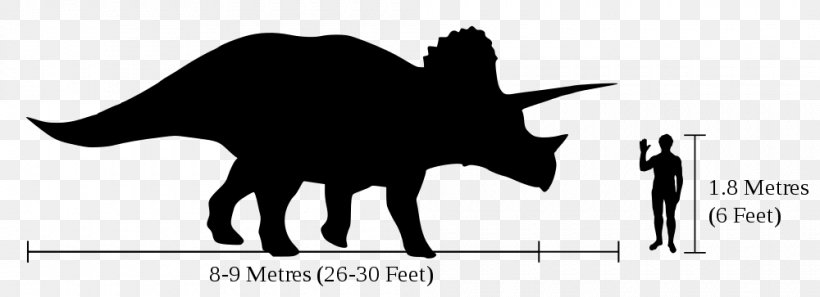 Tyrannosaurus Eotriceratops Dinosaur Size Horned Dinosaurs Styracosaurus, PNG, 1000x363px, Tyrannosaurus, Allosaurus, Baby Triceratops, Black, Black And White Download Free