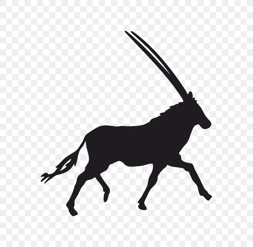 Antelope Gemsbok Clip Art Gazelle Impala, PNG, 800x800px, Antelope, Black And White, Cow Goat Family, Fictional Character, Gazelle Download Free