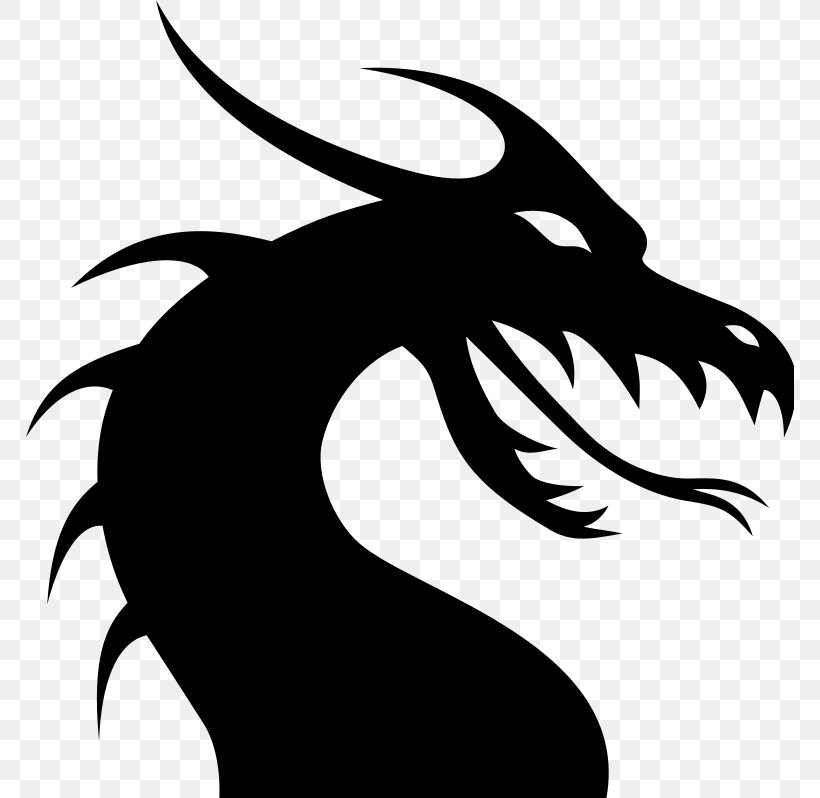 Chinese Dragon Clip Art, PNG, 768x798px, Dragon, Artwork, Black And White, Chinese Dragon, Drawing Download Free