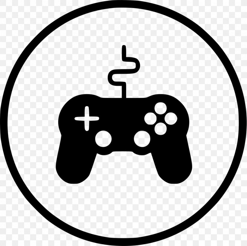 Game Controllers Joystick Gamepad Video Game, PNG, 981x980px, Game Controllers, Area, Black, Black And White, Game Controller Download Free