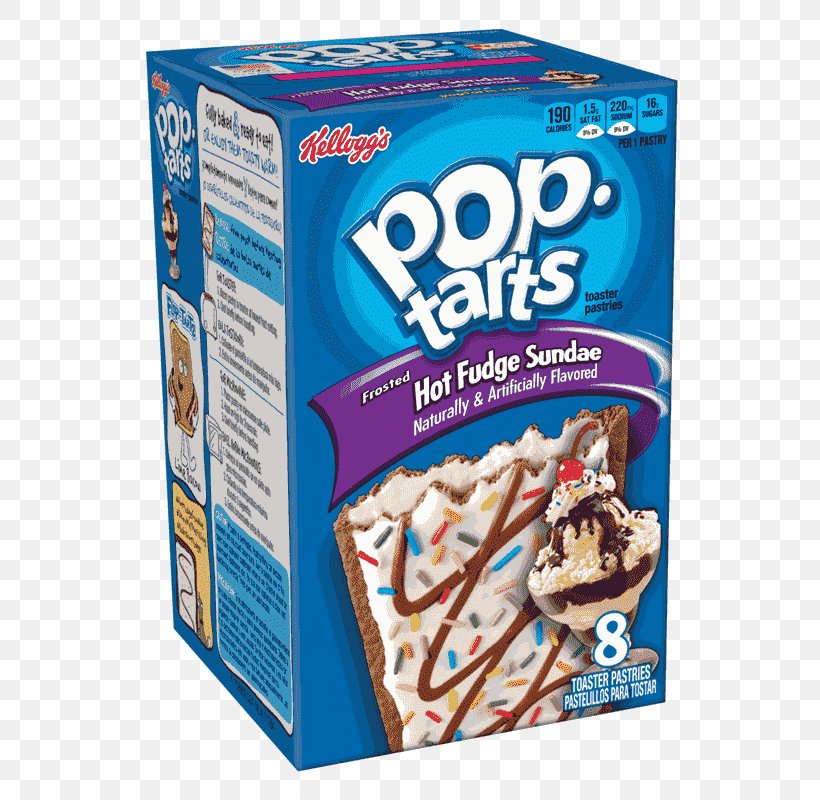 Sundae Toaster Pastry Kellogg's Pop-Tarts Frosted Chocolate Fudge Frosting & Icing, PNG, 800x800px, Sundae, Breakfast Cereal, Chocolate, Flavor, Food Download Free