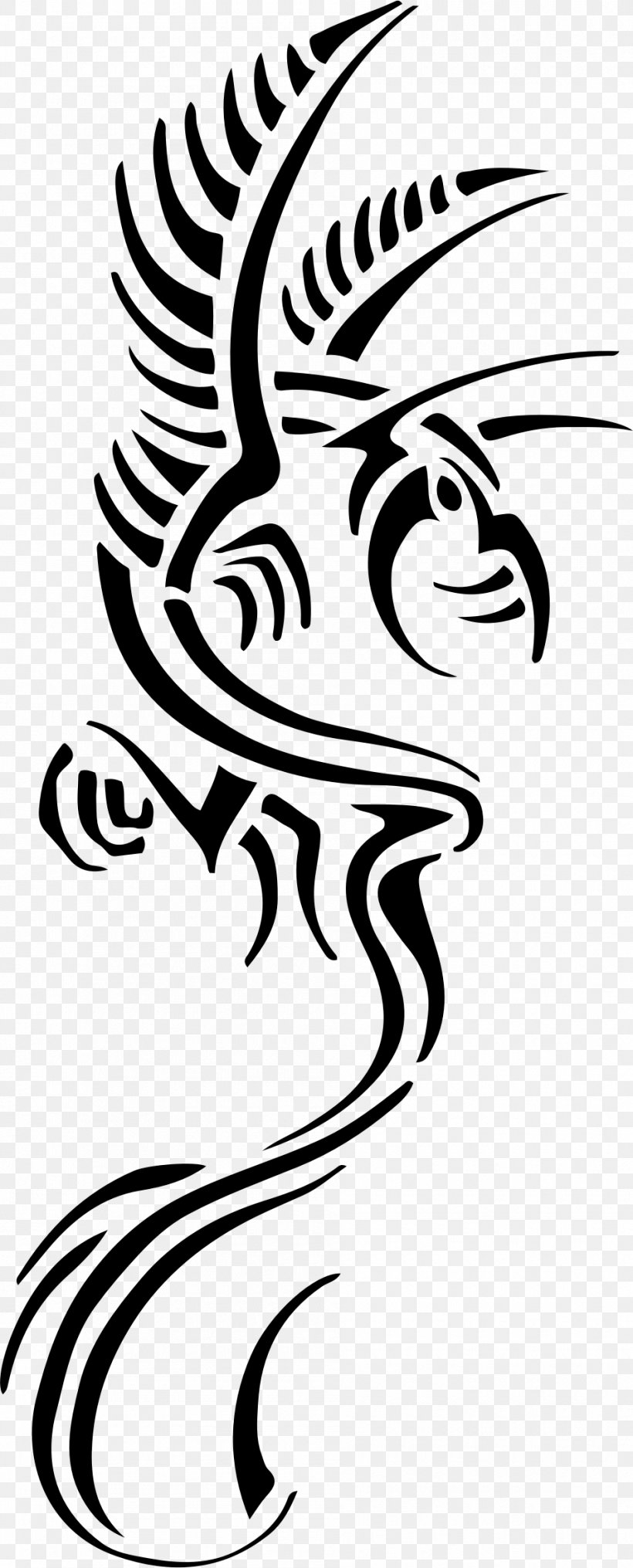 Tattoo Dragon Black-and-gray Clip Art, PNG, 950x2354px, Tattoo, Art, Artwork, Black, Black And White Download Free