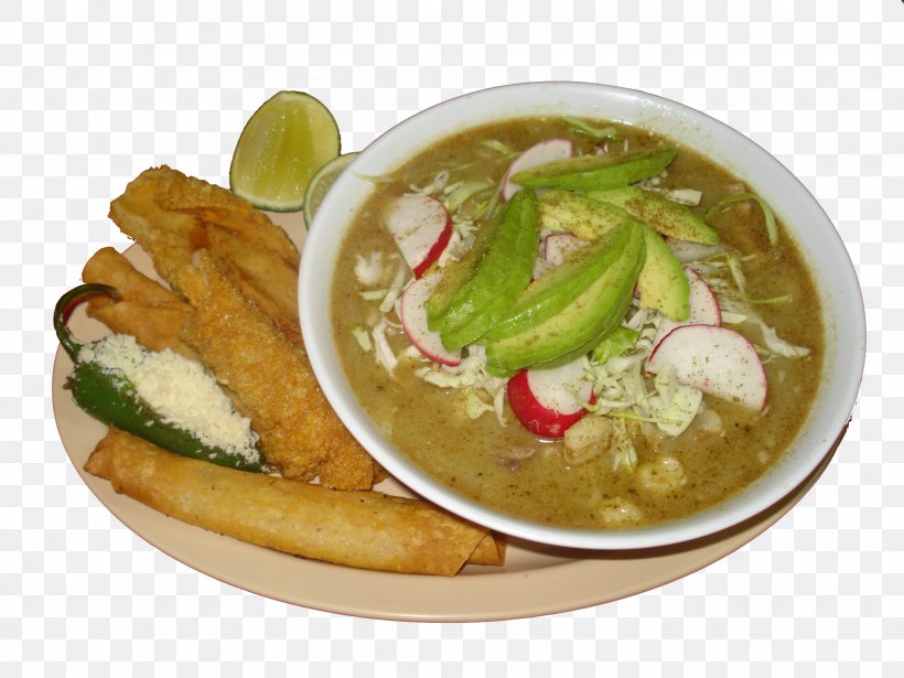 Yellow Curry Pozole Mexican Cuisine Las Brisas De Apatzingan Salsa Verde, PNG, 2048x1536px, Yellow Curry, Asian Food, Broth, Cuisine, Curry Download Free