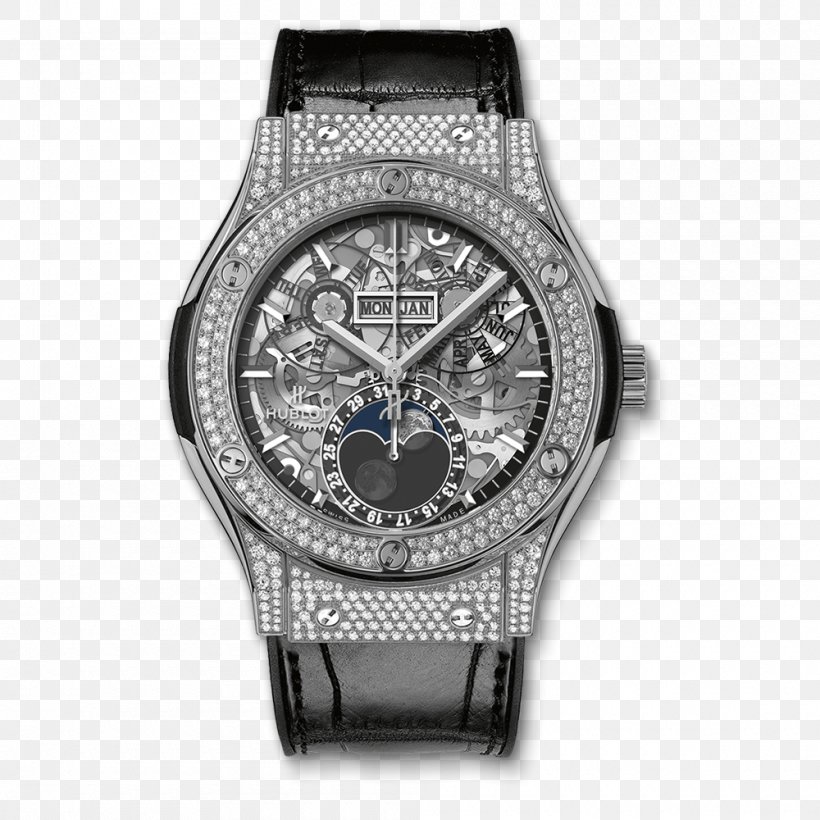 Hublot Skeleton Watch Automatic Watch Jewellery, PNG, 1000x1000px, Hublot, Automatic Watch, Beyer Chronometrie Ag, Bling Bling, Brand Download Free