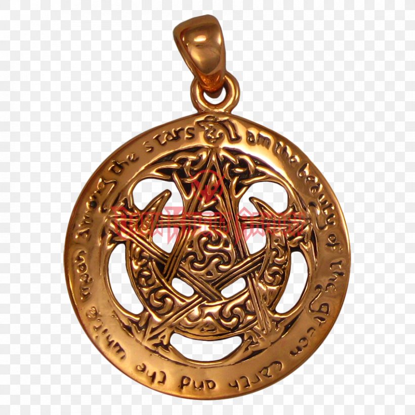 Locket Pentacle Pentagram Wicca Charms & Pendants, PNG, 850x850px, Locket, Altar, Bracelet, Brass, Charm Bracelet Download Free