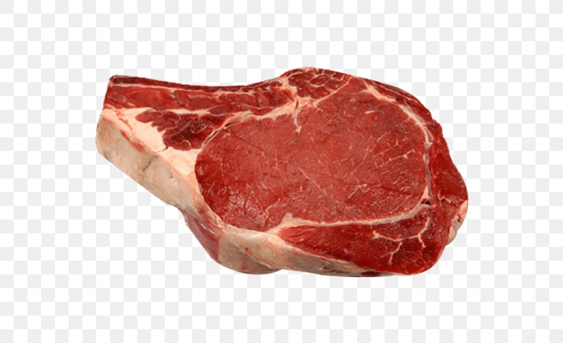Rib Eye Steak Ham Red Meat Sirloin Steak, PNG, 700x500px, Watercolor, Cartoon, Flower, Frame, Heart Download Free