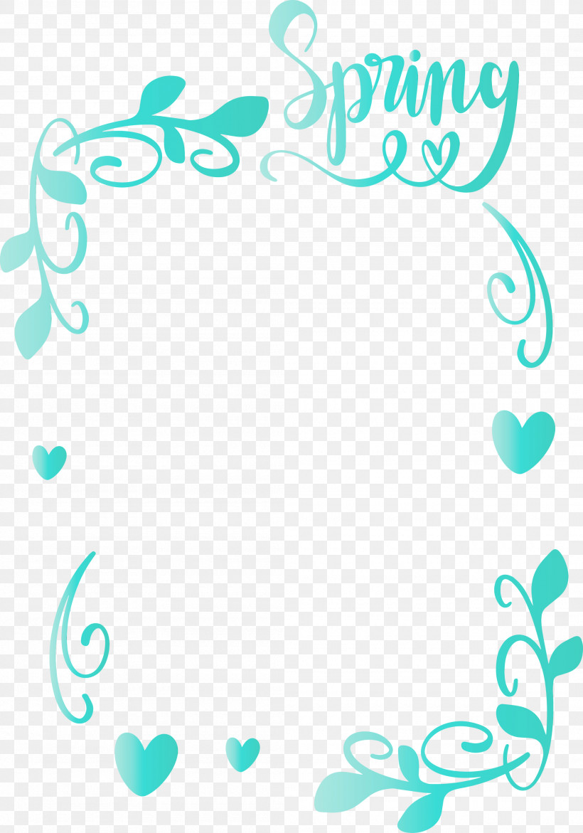 Aqua Turquoise Text Teal Font, PNG, 2100x3000px, Hello Spring, Aqua, Circle, Paint, Spring Download Free