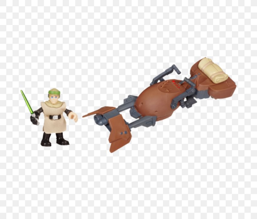 Luke Skywalker Obi-Wan Kenobi Figurine Star Wars Speeder Bike, PNG, 700x700px, Luke Skywalker, Action Toy Figures, Endor, Figurine, Force Download Free