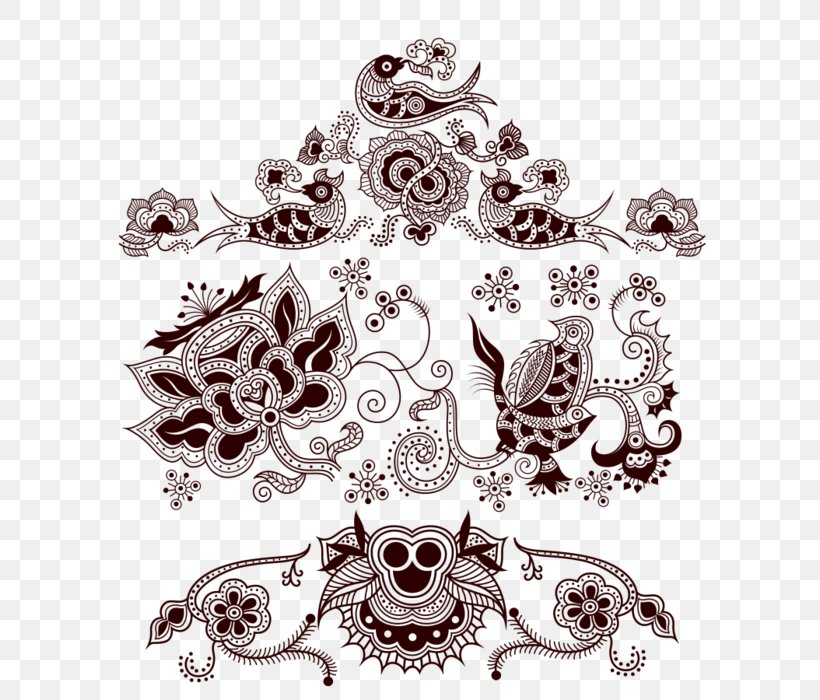 Graphic Design Motif Chinoiserie, PNG, 700x700px, Motif, Architecture, Black And White, Body Jewelry, Chinoiserie Download Free