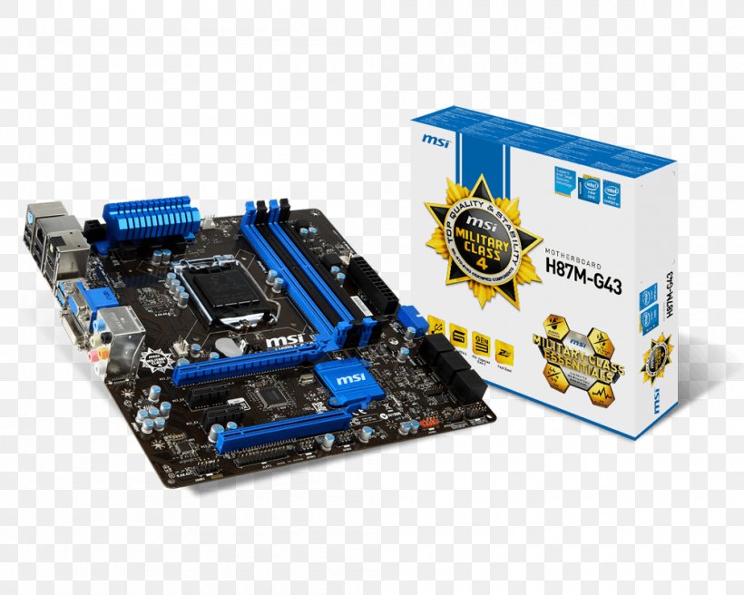 Intel LGA 1150 Motherboard MicroATX, PNG, 1000x800px, Intel, Atx, Circuit Component, Computer, Computer Component Download Free