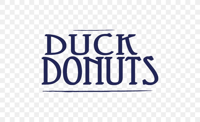 Logo Duck Donuts Brand Font, PNG, 500x500px, Logo, Area, Blue, Brand, Donuts Download Free