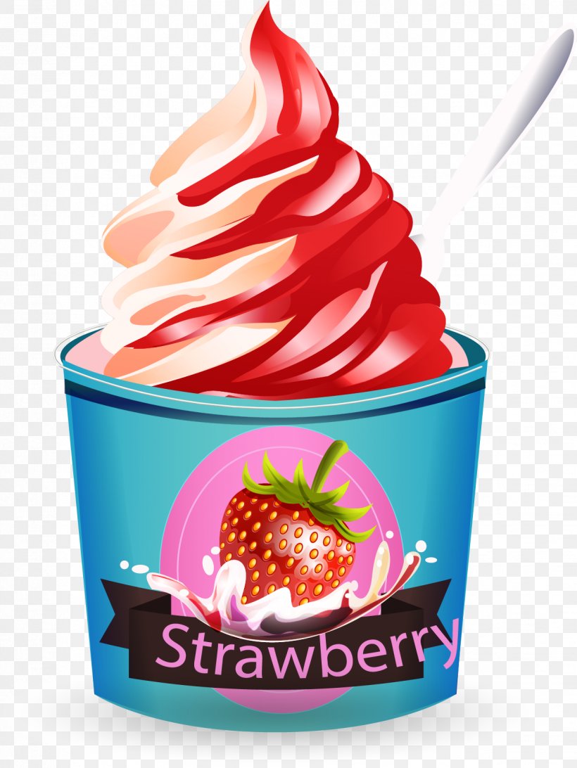 Strawberry Ice Cream Sundae Frozen Yogurt Italian Ice, PNG, 1236x1647px, Ice Cream, Aedmaasikas, Buttercream, Cream, Dairy Product Download Free