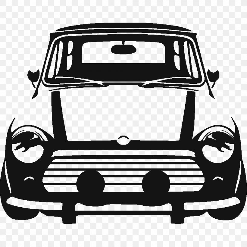 MINI Countryman Car Wall Decal, PNG, 1000x1000px, Mini Countryman, Automotive Design, Automotive Exterior, Black And White, Brand Download Free