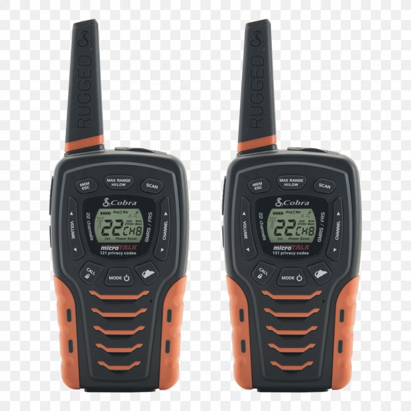 Two-way Radio Walkie-talkie PMR446 General Mobile Radio Service, PNG, 1024x1024px, Twoway Radio, Amateur Radio, Communication Device, Electronic Device, Funkverkehr Download Free