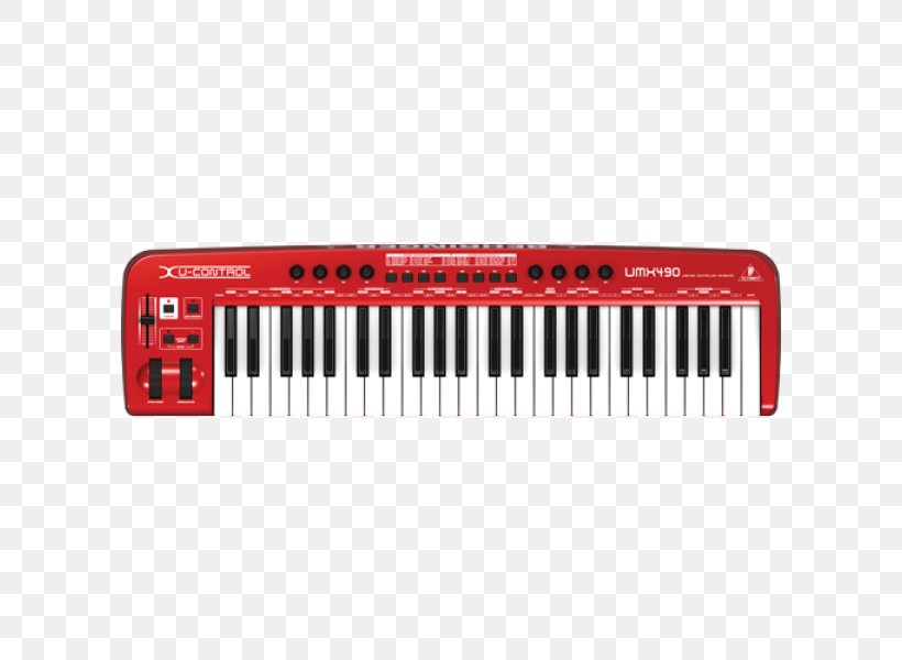 Behringer U-Control UMX610 USB/MIDI Keyboard Controller MIDI Controllers Musical Keyboard, PNG, 600x600px, Watercolor, Cartoon, Flower, Frame, Heart Download Free