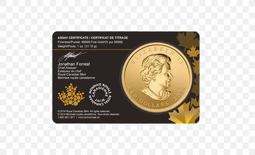 Canada Gold Coin Royal Canadian Mint, PNG, 500x500px, Canada, American Gold Eagle, Brand, Bullion, Bullion Coin Download Free