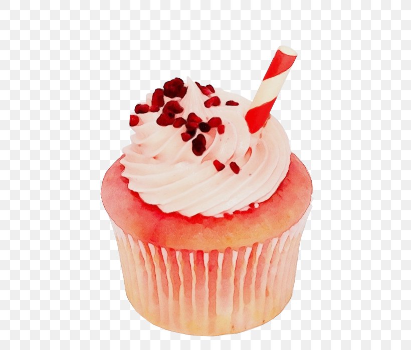 Cupcake Food Baking Cup Buttercream Icing, PNG, 700x700px, Watercolor, Baked Goods, Baking Cup, Buttercream, Cake Download Free