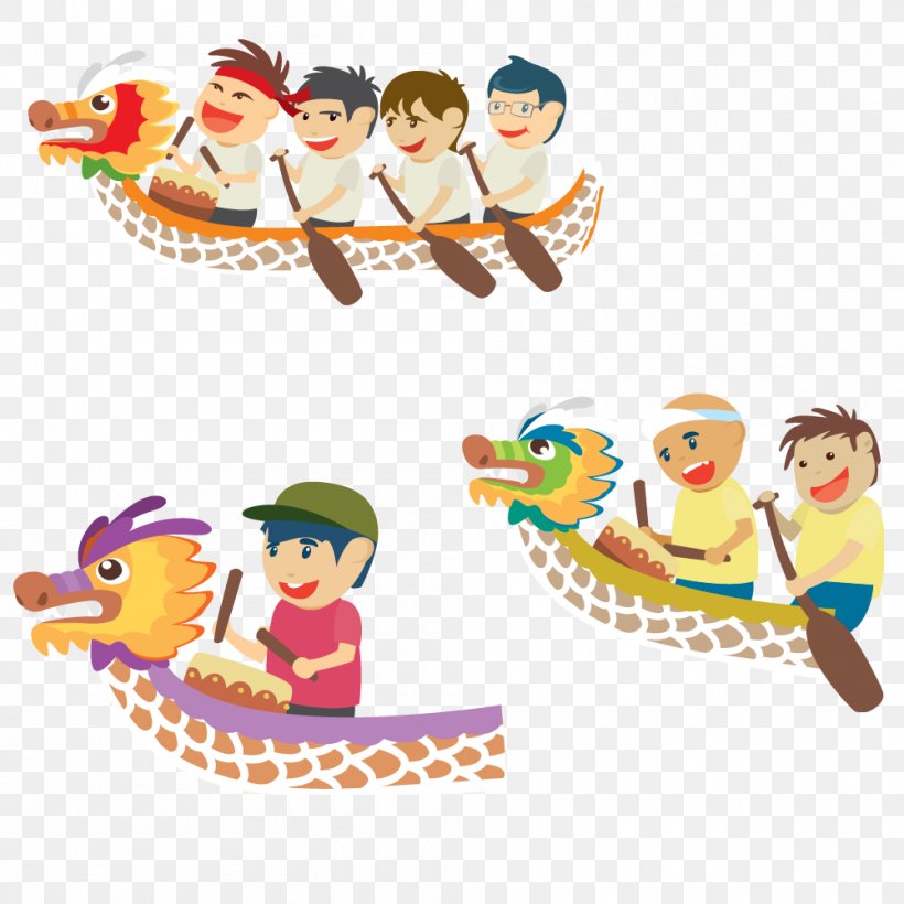 Dragon Boat Bateau-dragon Cartoon Watercraft Clip Art, PNG, 1000x1000px, Dragon Boat, Area, Art, Bateaudragon, Boat Download Free