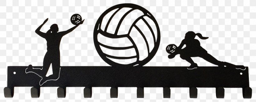 Sport Hooks Volleyball Medal Serve Sports, PNG, 1000x400px, Sport Hooks, Auto Part, Black, Black And White, Clothes Hanger Download Free
