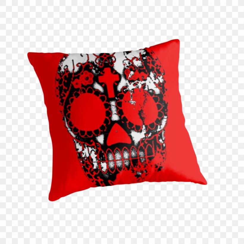 Cushion Throw Pillows Skull RED.M, PNG, 875x875px, Cushion, Pillow, Red, Redm, Skull Download Free