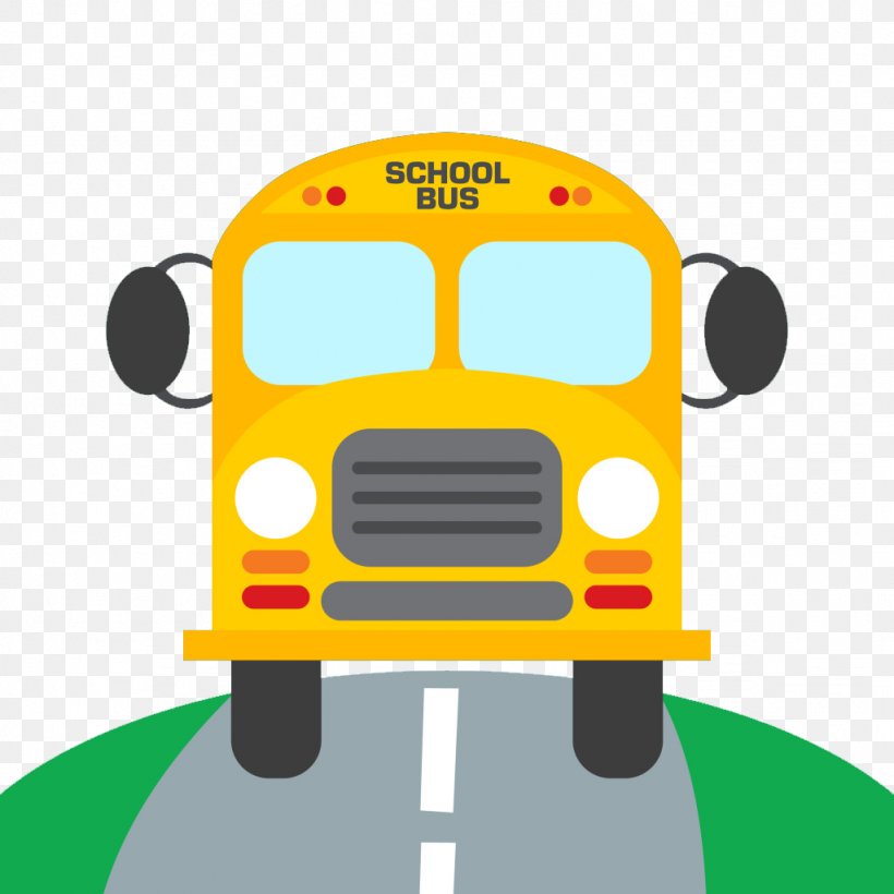 School Bus Cartoon Illustration, PNG, 1024x1024px, Bus, Cartoon, Estudante, School, School Bus Download Free